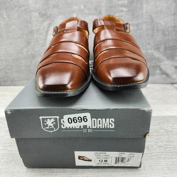 Stacey Adams Men Size 12M (EU45) Calderon Cognac  NIB
